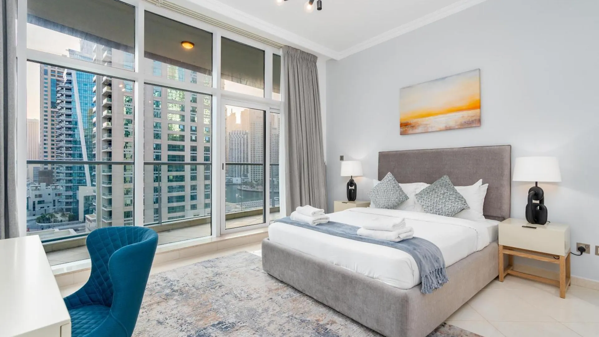 Apartment Vacay Lettings - Full Marina View 3 Bedroom Plus Maid Room Dubai
